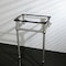 Fauceture Templeton 24" x 20-3/8" x 33-3/16" Brass Console Sink Legs, Nickel VBH282033SN - alternate 6